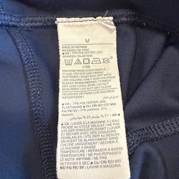 Old Navy Maternity Full Panel Powersoft Extra High Rise 7/8 Leggings Blue Sz Med - Picture 10 of 16